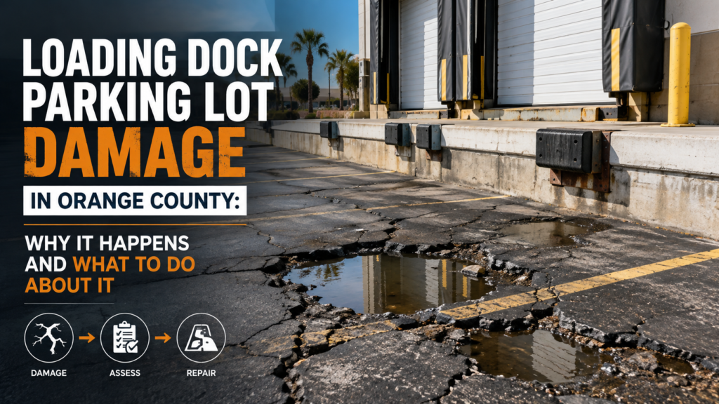 Loading Dock Parking Lot Damage in Orange County: Why It Happens and What to Do About It